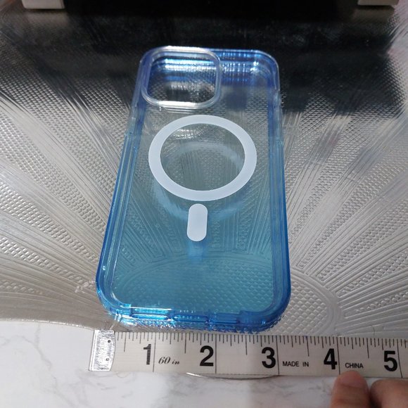 CLEAR TINT OF BLUE COLOR CLEAR IPHONE CASES COVERS - Picture 4 of 7